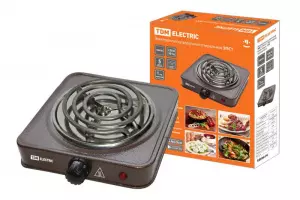 ЭЛМАКС - Электроплитка одноконф. ЭПС1 230 В, 1 кВт, спираль, коричневая, TDM элмакс, электротехника, кабель, светотехника, elmax.pro