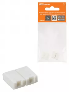 Коннектор для жесткого соединения двух светодиодных RGB лент шириной 10 мм, (уп. 2 шт), TDM