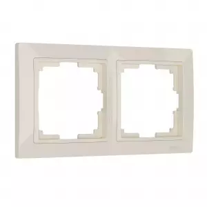 ЭЛМАКС - W0022003/ Рамка на 2 поста Snabb basic (слоновая кость) элмакс, электротехника, кабель, светотехника, elmax.pro