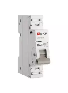 ЭЛМАКС - Автоматический выключатель ВА 47-63N 1P 40А (В) 4,5 кА PROXIMA EKF элмакс, электротехника, кабель, светотехника, elmax.pro