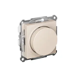 ЭЛМАКС - ATLASDESIGN СВЕТОРЕГУЛЯТОР (диммер) повор-нажим, LED, RC, 400Вт, мех., БЕЖЕВЫЙ элмакс, электротехника, кабель, светотехника, elmax.pro