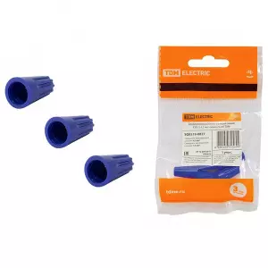 ЭЛМАКС - Соединительный изолирующий зажим СИЗ-2 4,5 мм2 синий (5 шт) TDM элмакс, электротехника, кабель, светотехника, elmax.pro