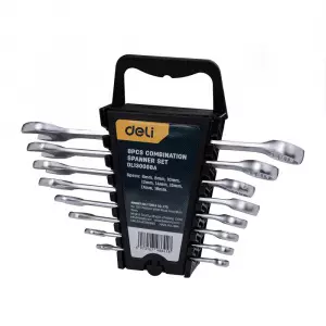 Набор ключей комбинированных гаечных 8 шт Deli DL130008A Спецификация: 6,8,10,12,14,15,17,19мм. Мато