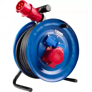 ЭЛМАКС - Промышленный удлинитель 380В 32А КГ 4х2,5 10м на катушке элмакс, электротехника, кабель, светотехника, elmax.pro