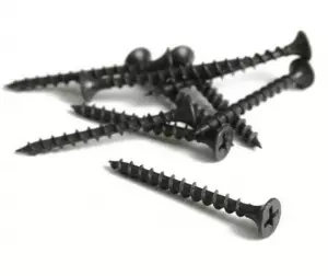 ЭЛМАКС - Саморез черный гипс/дерево крупная резьба d 3,8 мм; длина 64, 65 мм элмакс, электротехника, кабель, светотехника, elmax.pro