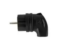 Вилка угловая каучук 2P+PE 230V 16А IP44 DYNEL (1/26/312)