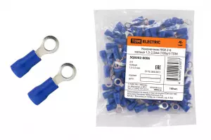 ЭЛМАКС - Наконечник НКИ 2-6 кольцо 1,5-2,5мм (100шт) TDM элмакс, электротехника, кабель, светотехника, elmax.pro