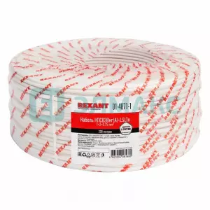 ЭЛМАКС - Кабель для пожарной сигнализации REXANT КПСВЭВнг(А)-LSLTx 1x2x0,75 мм², бухта 200 м элмакс, электротехника, кабель, светотехника, elmax.pro