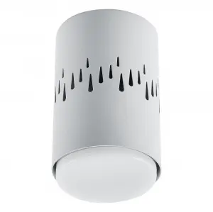 ЭЛМАКС - Светильник потолочный 12W, 230V, GX53 и подсветка 1W, 4000K, белый HL350 элмакс, электротехника, кабель, светотехника, elmax.pro