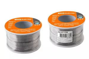 ЭЛМАКС - Припой с канифолью и флюсом (60% Sn/40% Pb) в бобине d1мм 100 гр "Алмаз" TDM элмакс, электротехника, кабель, светотехника, elmax.pro