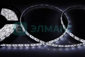 LED лента силикон, 8мм, IP65, SMD 3528, 60 LED/m, 12V, белая (катушка 5 метров)