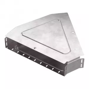 Угол горизонтальный 45 градусов с крышкой Стандарт 500х100 Промрукав