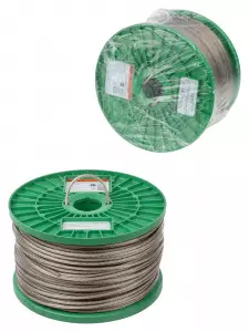 ЭЛМАКС - Трос стальной в полимерной оболочке поверенный ТСП-П-4-130, диаметр 4 мм, длина 130 м, катушка, TDM элмакс, электротехника, кабель, светотехника, elmax.pro