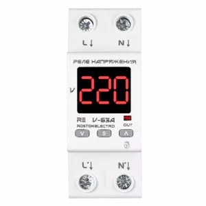 ЭЛМАКС - Реле напряжения RE V-63A элмакс, электротехника, кабель, светотехника, elmax.pro