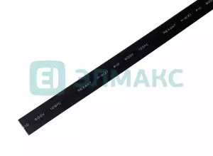 ЭЛМАКС - 9. 0 / 4. 5 мм 1м термоусадка черная REXANT элмакс, электротехника, кабель, светотехника, elmax.pro