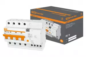 Диф.автомат АД-4 4Р 16А 30мА TDM