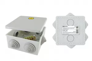 Коробка уравнивания потенциалов (КУП) ОП 85х85х40мм, шина 6х9, 8 групп, IP44, инд. штрихкод, TDM