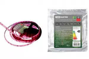 Лента светодиодная SMD2835-60 LED/м-IP65-12 В-4,8 Вт/м-красный (5 м) TDM Лента светодиодная SMD2835-60 LED/м-IP65-12 В-4,8 Вт/м-красный (5 м) TDM