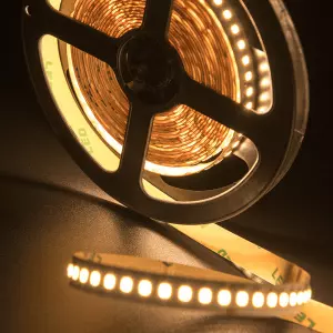 Лента светодиодная ПРО 2835, 168 LED/м, 17,3 Вт/м, 24В , IP20, Цвет: Теплый белый