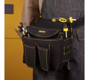 Пояс монтажника Deli DL-P4 200х200х140мм,6карманов, ткань Оксфорд 600D