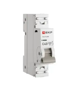 ЭЛМАКС - Автоматический выключатель ВА 47-63N 1P 40А (C) 4,5 кА PROXIMA EKF элмакс, электротехника, кабель, светотехника, elmax.pro