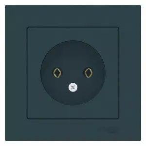 ЭЛМАКС - ATLASDESIGN РОЗЕТКА без заземления, 16А, в сборе, ИЗУМРУД элмакс, электротехника, кабель, светотехника, elmax.pro