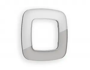 ЭЛМАКС - Рамка OMEGA Radian (Серебро Стекло органическое) 1-ая OF320401 элмакс, электротехника, кабель, светотехника, elmax.pro
