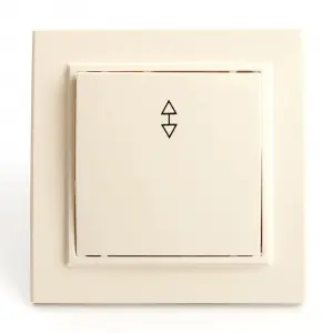 ЭЛМАКС - Выключатель (переключатель) электрический 1-клавишный, серия Эрна, PSW10-9005-02, слоновая кость элмакс, электротехника, кабель, светотехника, elmax.pro