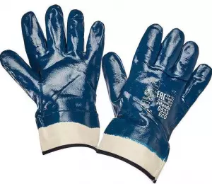 Перчатки нитриловые полный облив (крага)