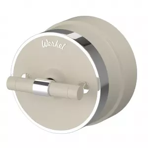 ЭЛМАКС - W5822055/ Выключатель на 4 положения двухклавишный Vintage (слоновая кость матовый/хром) элмакс, электротехника, кабель, светотехника, elmax.pro