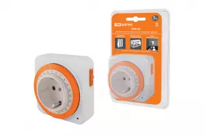 ЭЛМАКС - Таймер розеточный ТРМ-02-15мин/24ч-16А (суточный, квадратный) TDM элмакс, электротехника, кабель, светотехника, elmax.pro