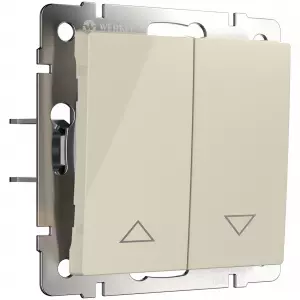 ЭЛМАКС - W1124503/ Выключатель жалюзи (слоновая кость) элмакс, электротехника, кабель, светотехника, elmax.pro