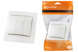 ЭЛМАКС - Выключатель 3 кл. 10А белый "Таймыр" TDM элмакс, электротехника, кабель, светотехника, elmax.pro