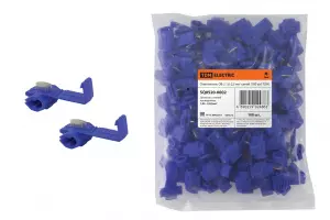 ЭЛМАКС - Ответвитель ОВ-2 1,0-2,5 мм2 синий (100 шт) TDM элмакс, электротехника, кабель, светотехника, elmax.pro