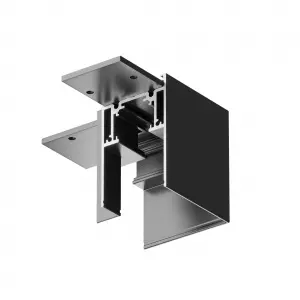 Угловой коннектор Gravity накладной черный Угловой коннектор Gravity накладной черный