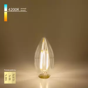 ЭЛМАКС - Светодиодная лампа Свеча Dimmable BL134 5W 4200K E14 элмакс, электротехника, кабель, светотехника, elmax.pro