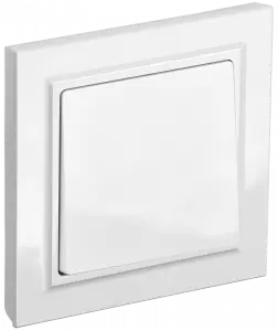 ЭЛМАКС - BRITE Выключ. 1-кл. 10А в сб. ВСР10-1-0-БрБ бел. IEK элмакс, электротехника, кабель, светотехника, elmax.pro