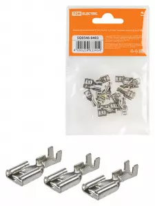 ЭЛМАКС - Клемма плоская гнездо РП-м 2,5-(6,3) 1-2,5 мм² плоский (мама) (20шт) TDM элмакс, электротехника, кабель, светотехника, elmax.pro