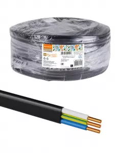 ЭЛМАКС - Провод ВВГмб-П нг(А)-LS 3х6 220/380 (100м) Народный элмакс, электротехника, кабель, светотехника, elmax.pro