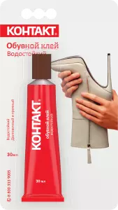 ЭЛМАКС - Обувной клей "КОНТАКТ", водостойкий, 30 мл, бл., арт.КК 144 - Б30 ОБ элмакс, электротехника, кабель, светотехника, elmax.pro