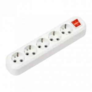 ЭЛМАКС - Колодка УЗВ-5-GRAND пятиместная с выключателем и заземлением 5250 IN HOME элмакс, электротехника, кабель, светотехника, elmax.pro