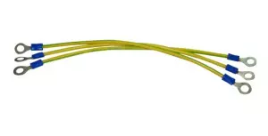 ЭЛМАКС - Заземляющий провод 200мм с 2мя наконечниками элмакс, электротехника, кабель, светотехника, elmax.pro