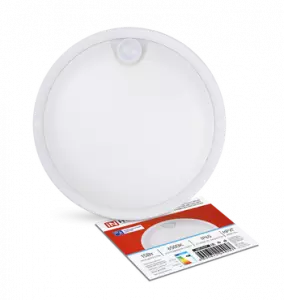 ЭЛМАКС - Светильник светодиодный герметичный СПП ИД-1565-КРУГ 15Вт 6500К 1350Лм с инфракрасным датчиком IP65 элмакс, электротехника, кабель, светотехника, elmax.pro