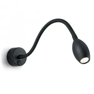 ЭЛМАКС - Светильник настенный светодиодный 3w 3700К на гибком основании черный (AL7720) элмакс, электротехника, кабель, светотехника, elmax.pro