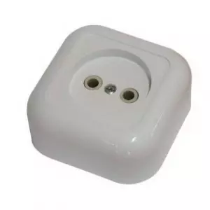 Валентина Розетка 1 пост наружная белый РА10-266