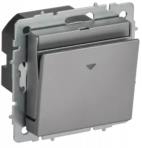 ЭЛМАКС - BRITE Выключ. карточный 30А ВС10-1-8-БрС сталь IEK элмакс, электротехника, кабель, светотехника, elmax.pro