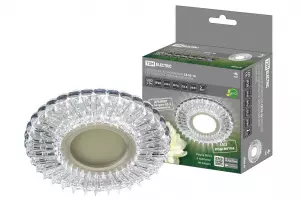 ЭЛМАКС - Светильник встраиваемый СВ 03-16 MR16 50Вт G5.3 LED подсветка 3 Вт зеркальный/хром TDM элмакс, электротехника, кабель, светотехника, elmax.pro