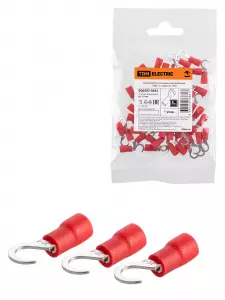 ЭЛМАКС - Наконечник изолированный крюковой НИК 1,5–5 (50 шт.) TDM элмакс, электротехника, кабель, светотехника, elmax.pro