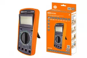 ЭЛМАКС - Мультиметр цифровой ударо- пыле- защищенный серия "МастерЭлектрик", DT9208A TDM элмакс, электротехника, кабель, светотехника, elmax.pro