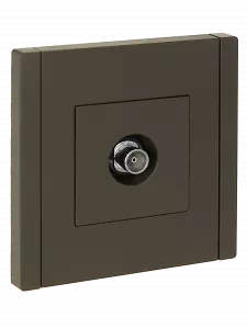 ЭЛМАКС - FORTE&PIANO Розетка TV оконечная FP328 серый IEK элмакс, электротехника, кабель, светотехника, elmax.pro